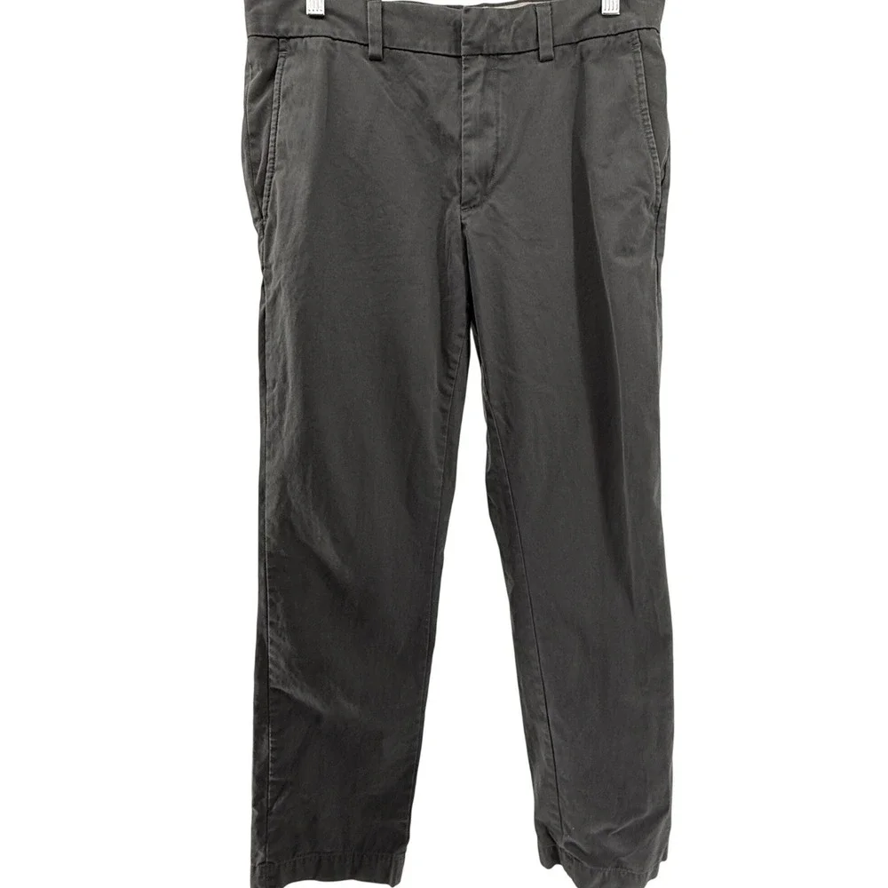 Banana Republic‎ Aiden Chino Mens 31x30 Dark Gray Cotton Twill Slim Pants